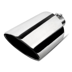 Vurkcy exhaust tip showing the 4-inch inlet and 10-inch outlet for universal fit.