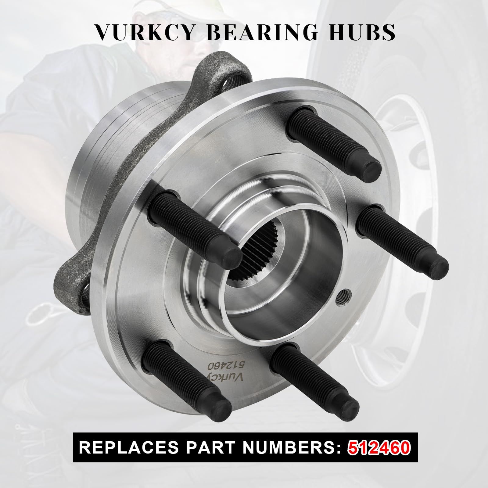 Vurkcy 5-bolt lug pattern ensures secure mounting and reliable performance