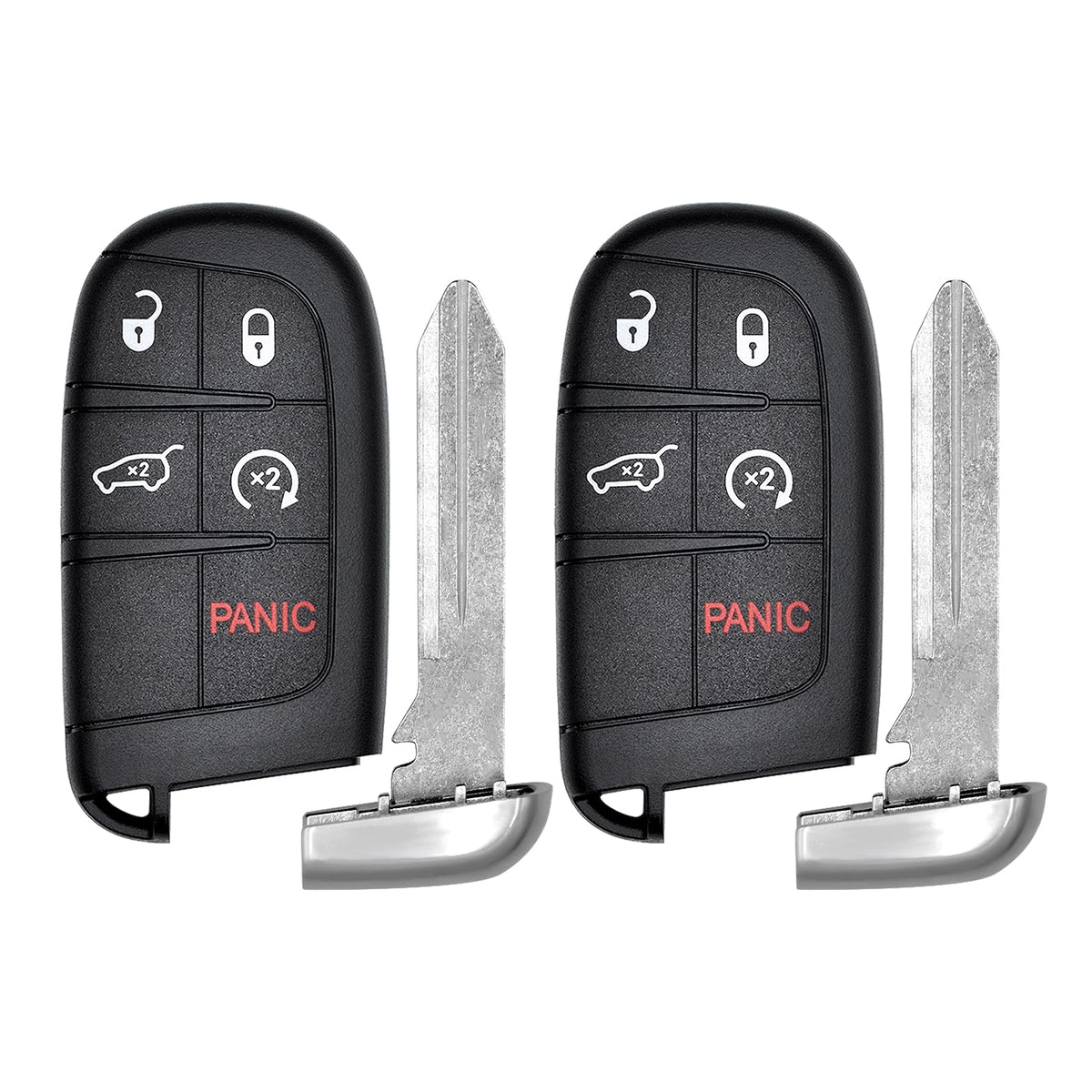 Vurkcy 5-button key fob for Jeep Grand Cherokee, reliable replacement in 2014-2022 models.