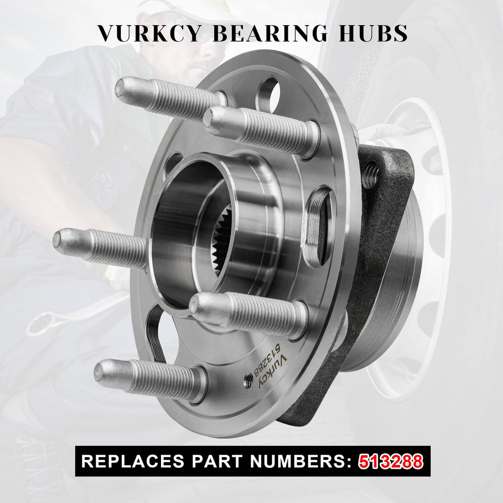 Vurkcy 513288 top-view hub assembly with precise flange alignment.