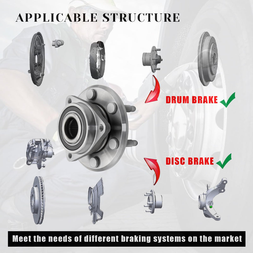 Vurkcy 6-bolt lug pattern hub offers secure attachment and compatibility.