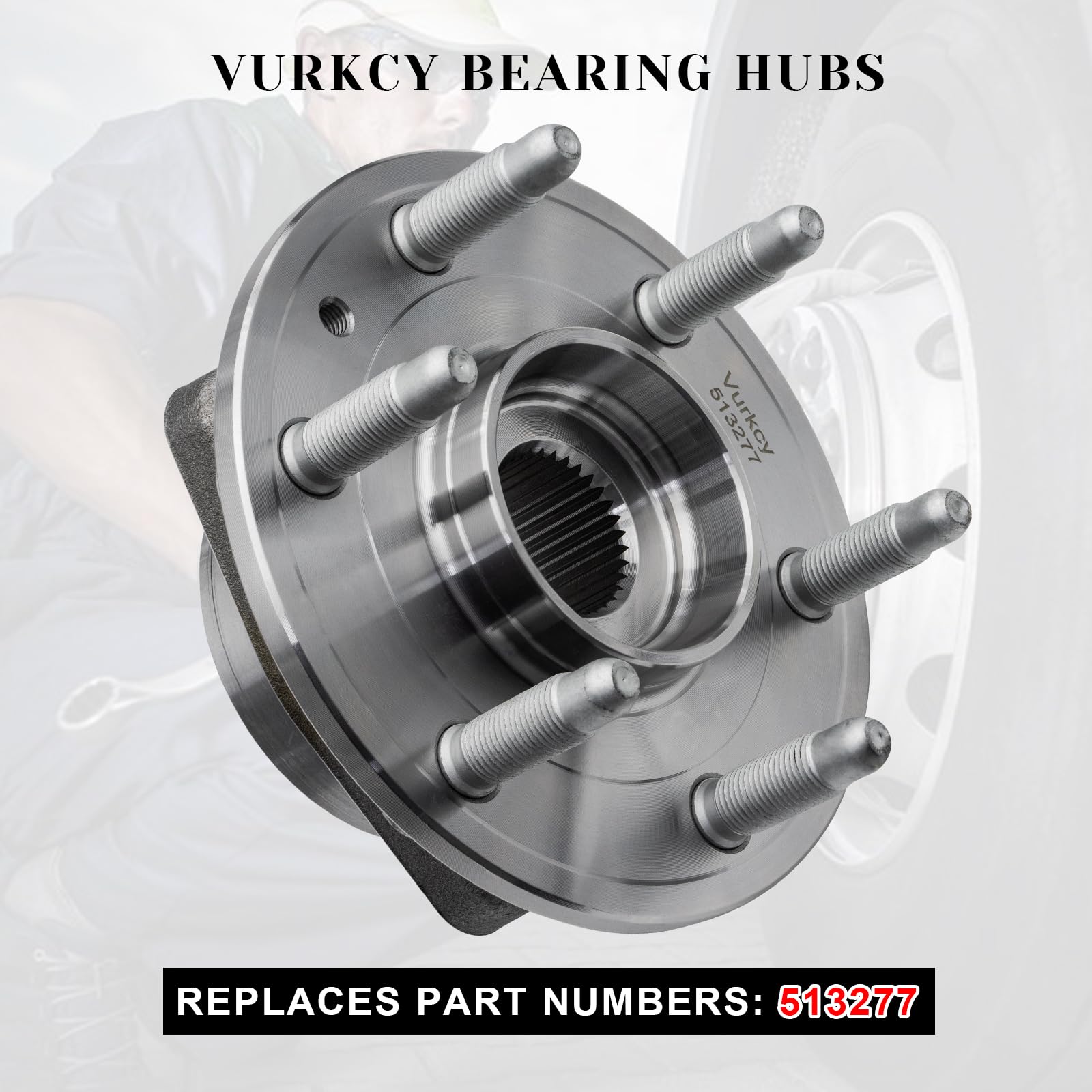 Vurkcy ABS encoder hub ensures precise speed sensing for safety and reliability.