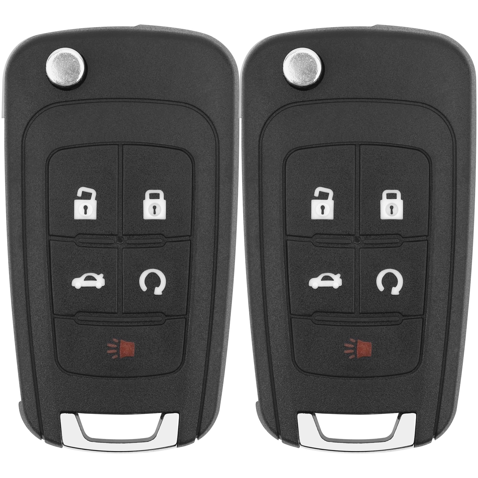 Vurkcy Buick Encore key fob 2-pack with remote buttons for secure access.