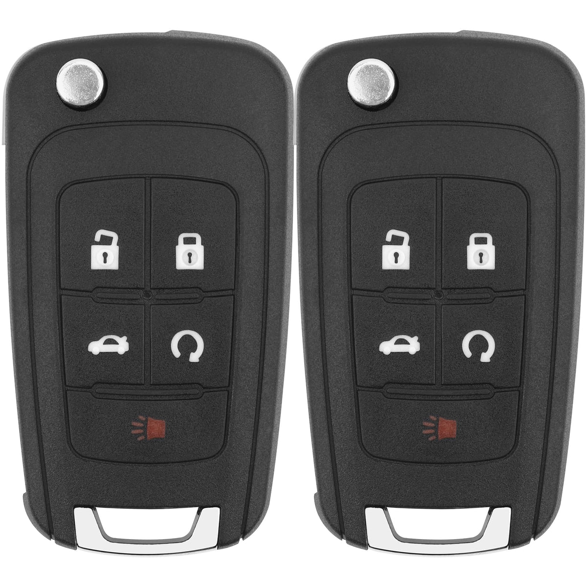 Vurkcy Buick Encore key fob 2-pack with remote buttons for secure access.