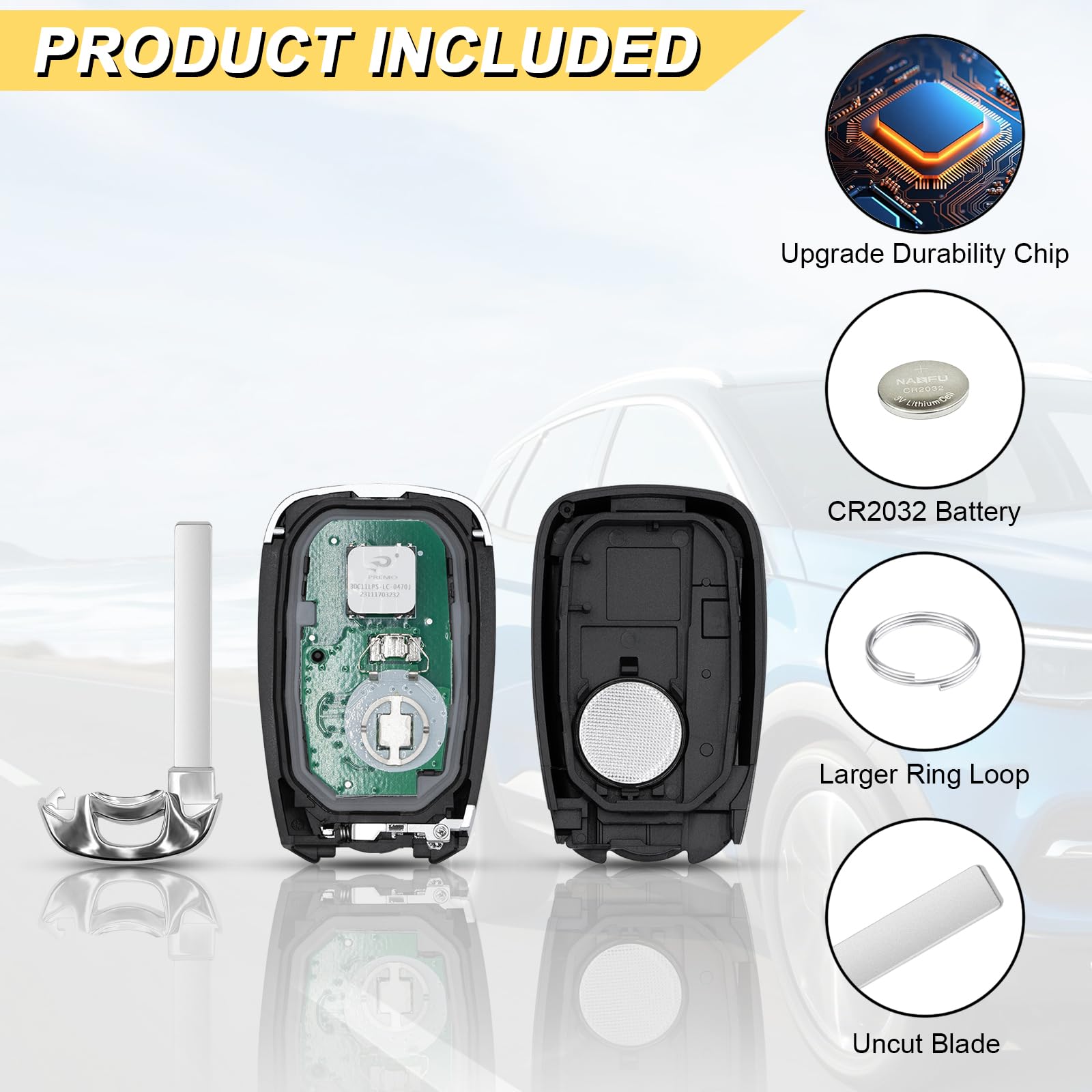 Vurkcy electronics preinstalled in the fob for fast setup