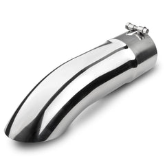 Vurkcy exhaust tip 4in inlet shows sleek polished finish for enhanced exhaust flow