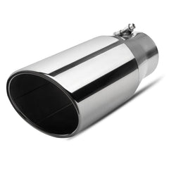 Vurkcy exhaust tip with rolled edge for a durable, clean finish