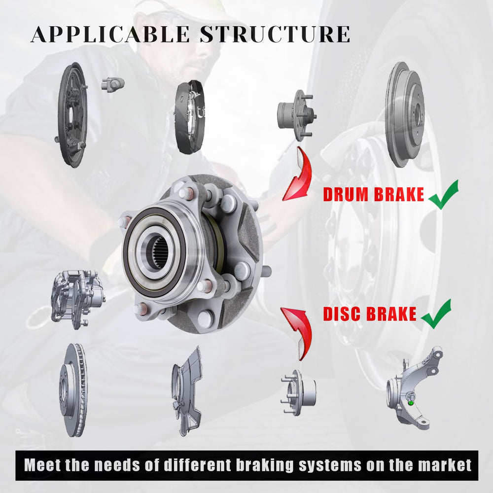Vurkcy front wheel bearing hub assembly for GX460 4WD improves smooth operation