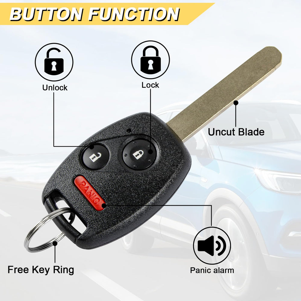 Vurkcy Honda Pilot fob buttons close-up, easy press and responsive control