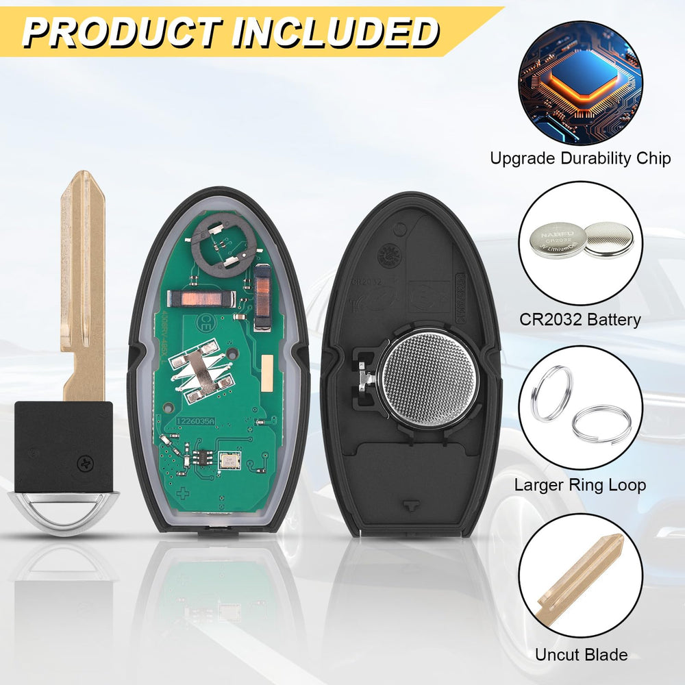 Vurkcy Infiniti G37 key fob replacement with two remotes and OEM-like feel