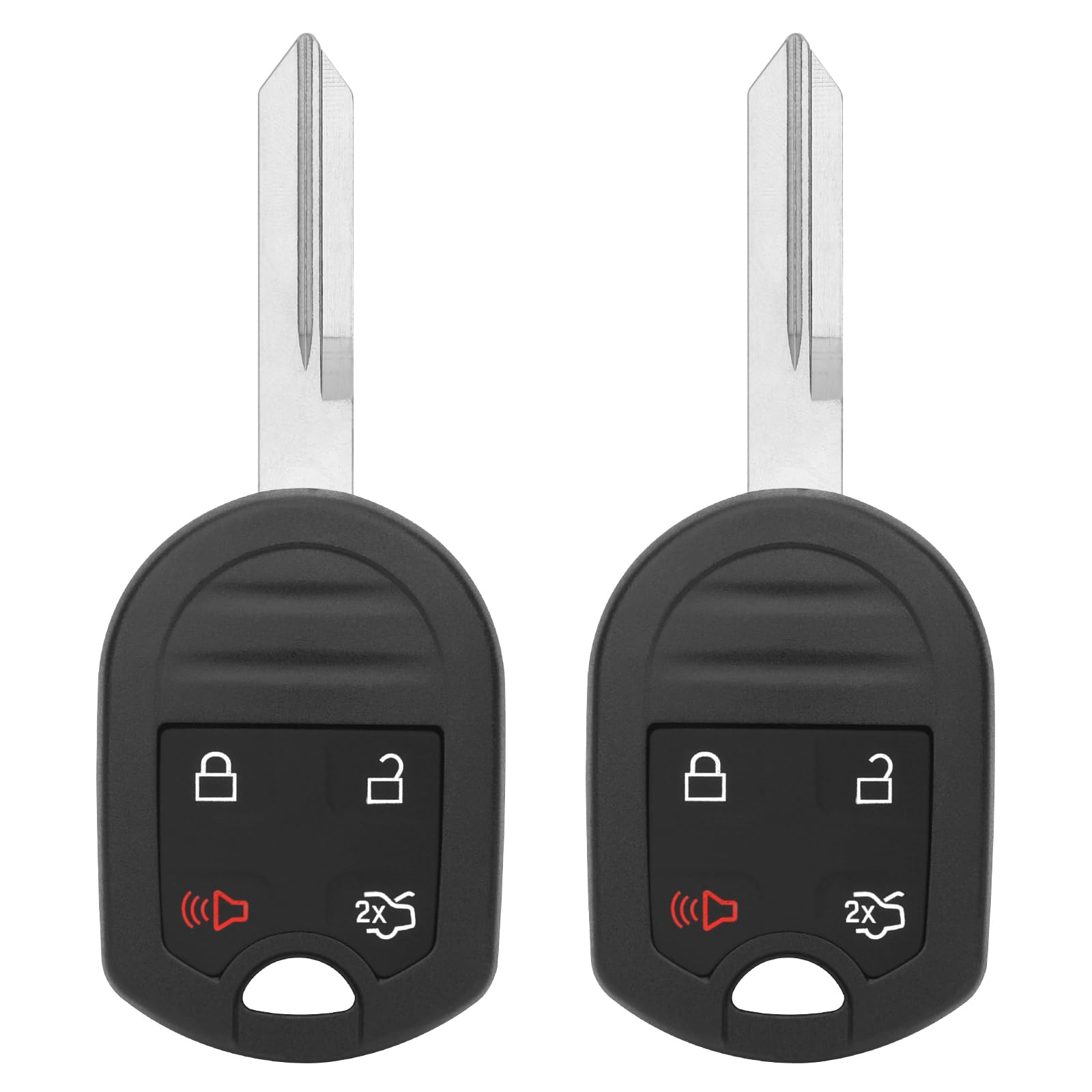Vurkcy key fob 2pcs front view, compact design for easy handling and quick programming reference.