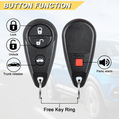 Vurkcy key fob four button layout enables full control