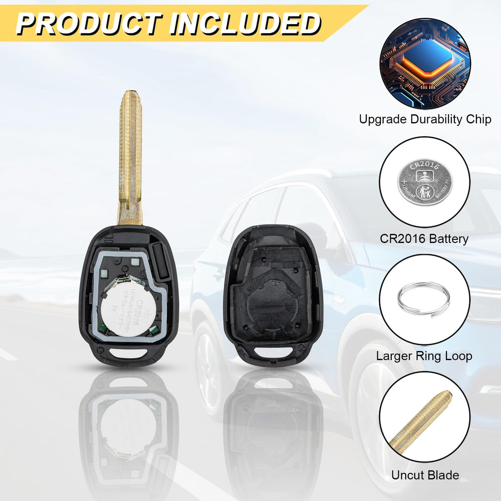 Vurkcy key fob 4Runner badge angle demonstrates premium replacement quality.