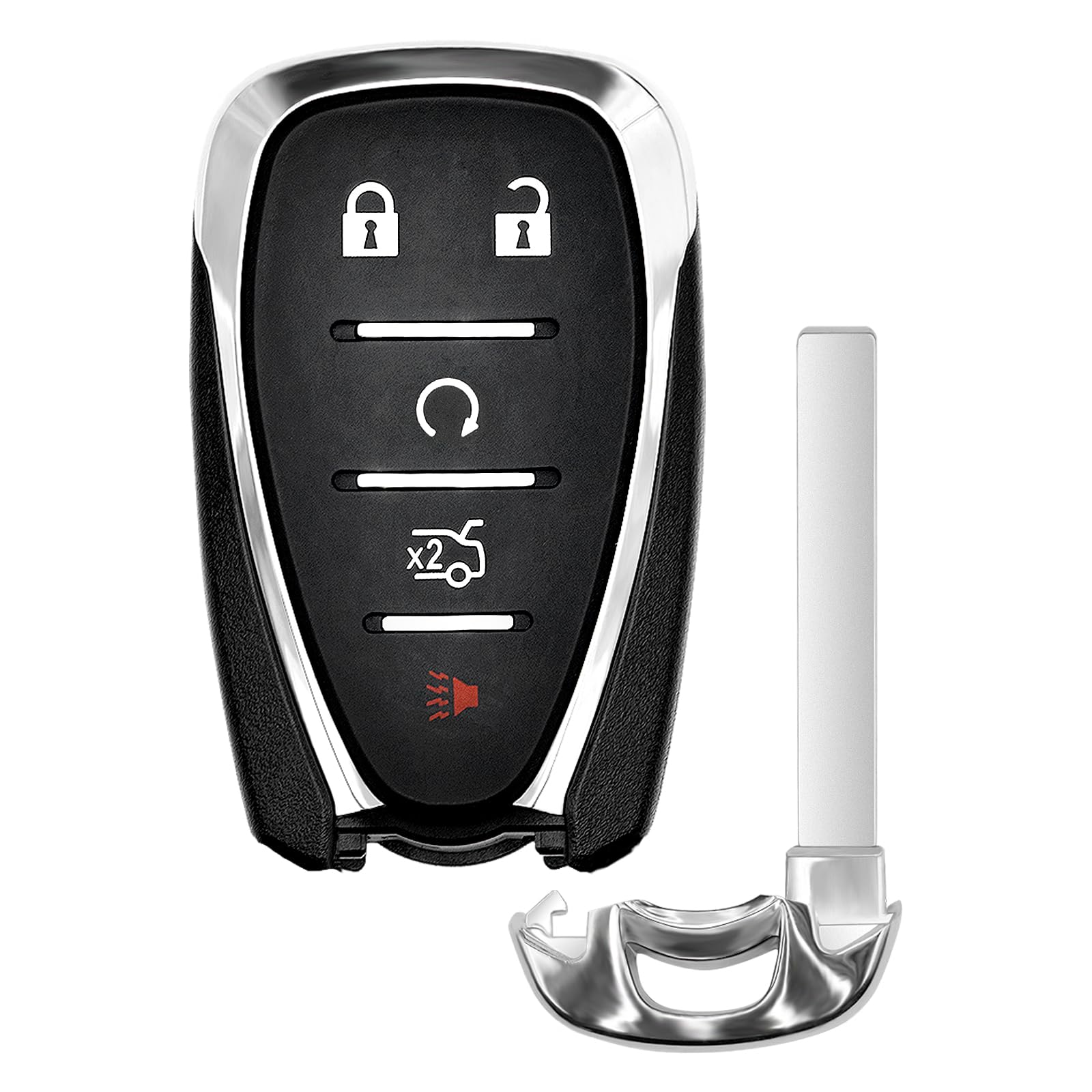 Vurkcy key fob for Chevy Malibu, front view for easy car access