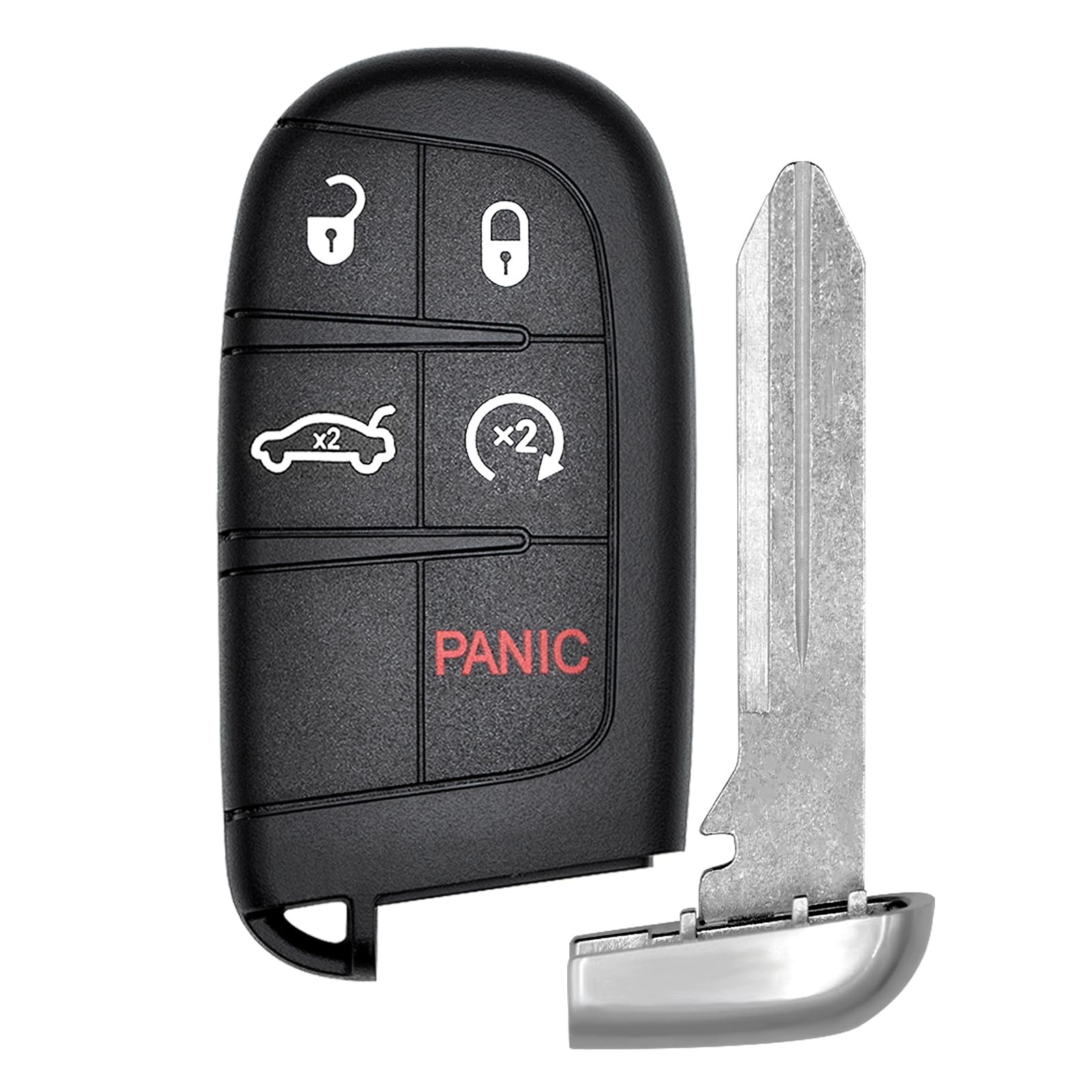 Vurkcy key fob for Dodge Charger front view with ergonomic design for quick access