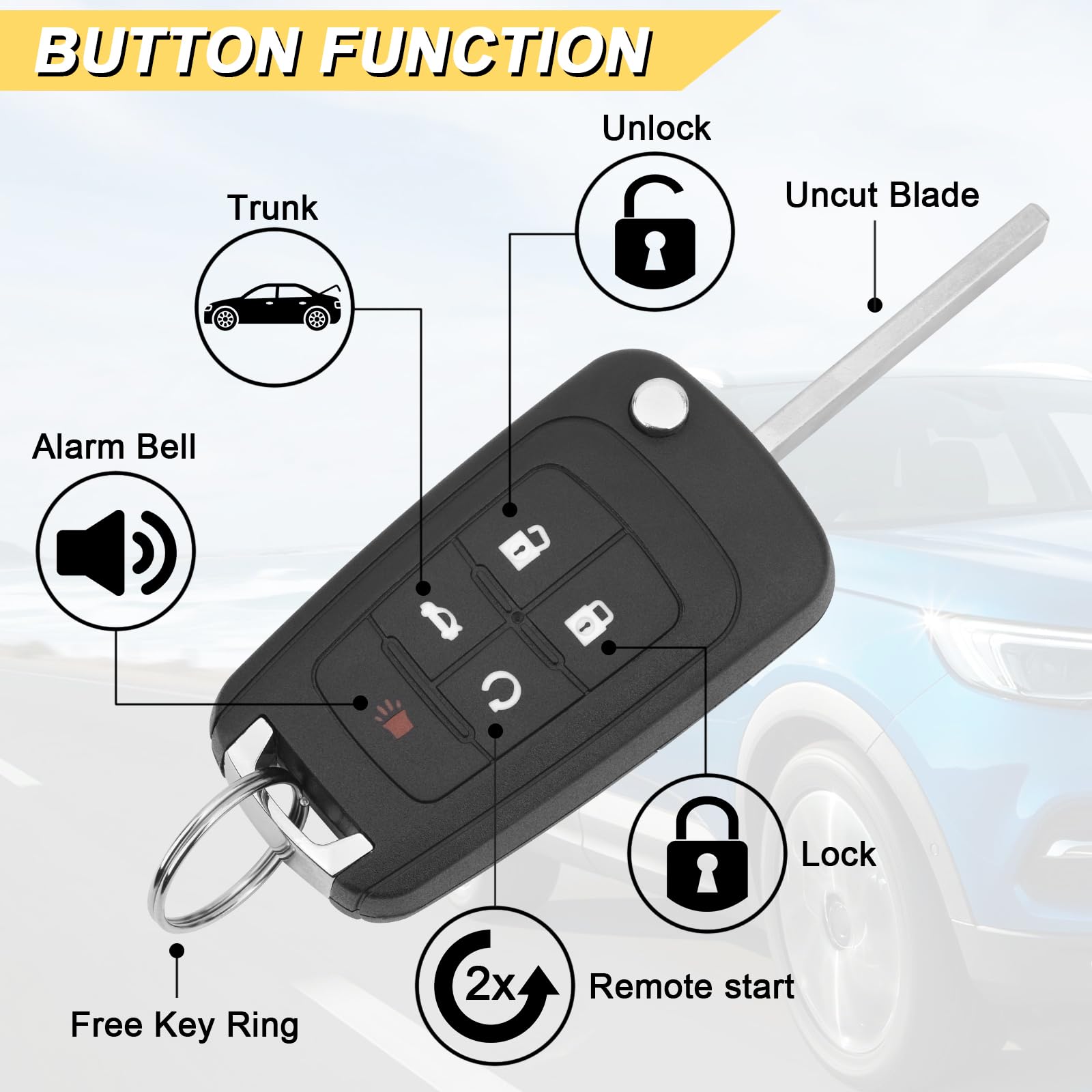 Vurkcy key fob electronics image demonstrates pre-installed battery.