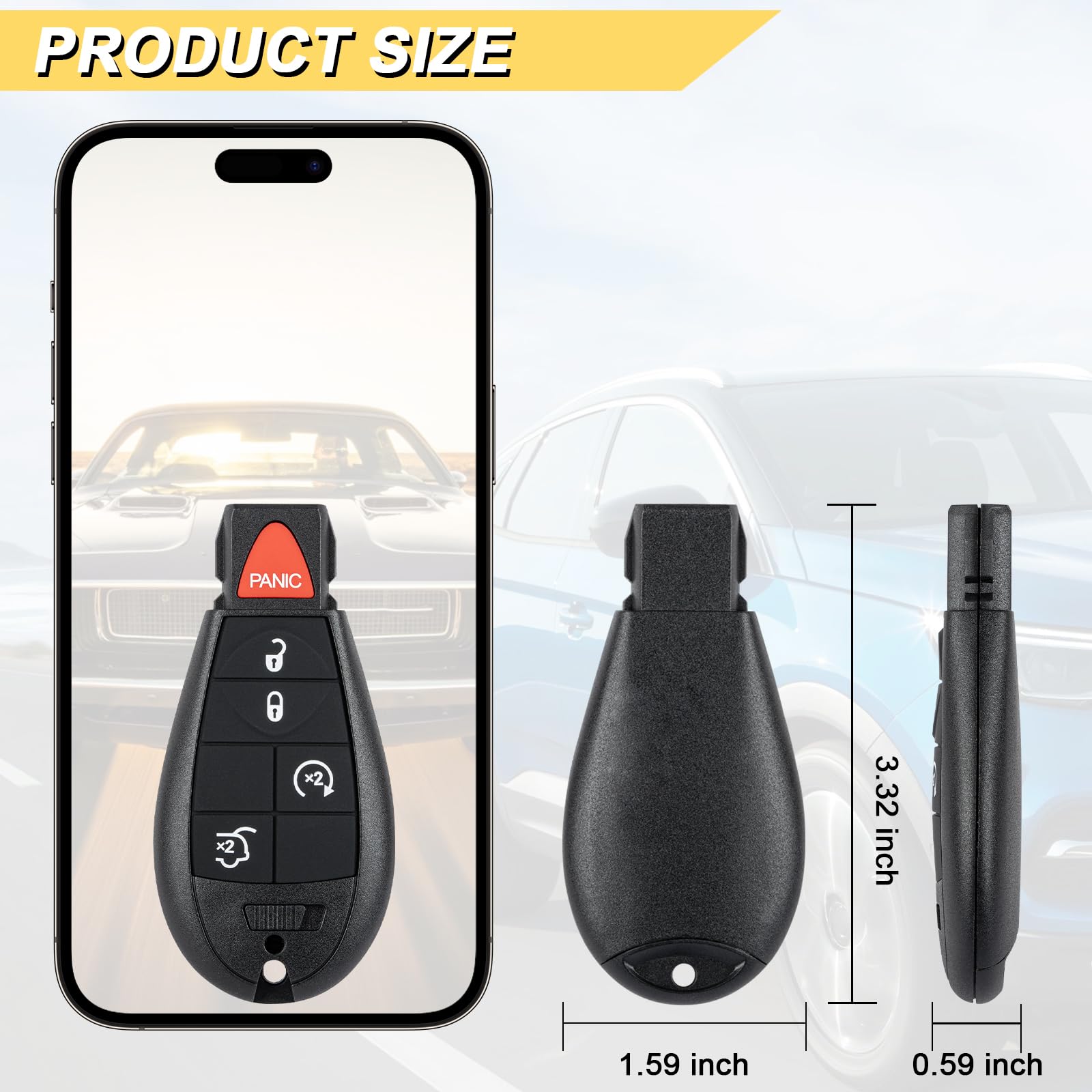 Vurkcy key fob electronics preinstalled, easy pairing.