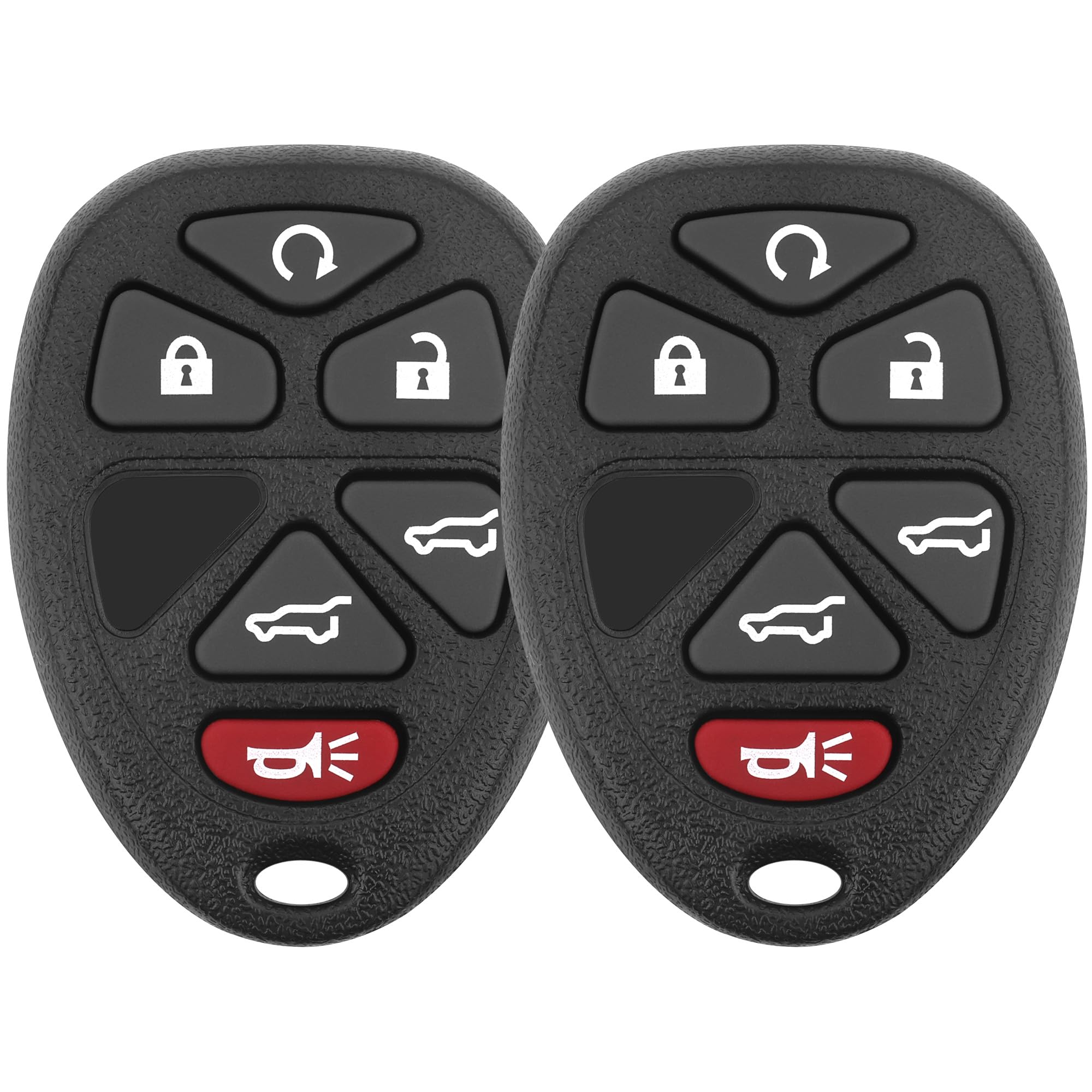 Vurkcy key fob front view with six-button layout for easy operation