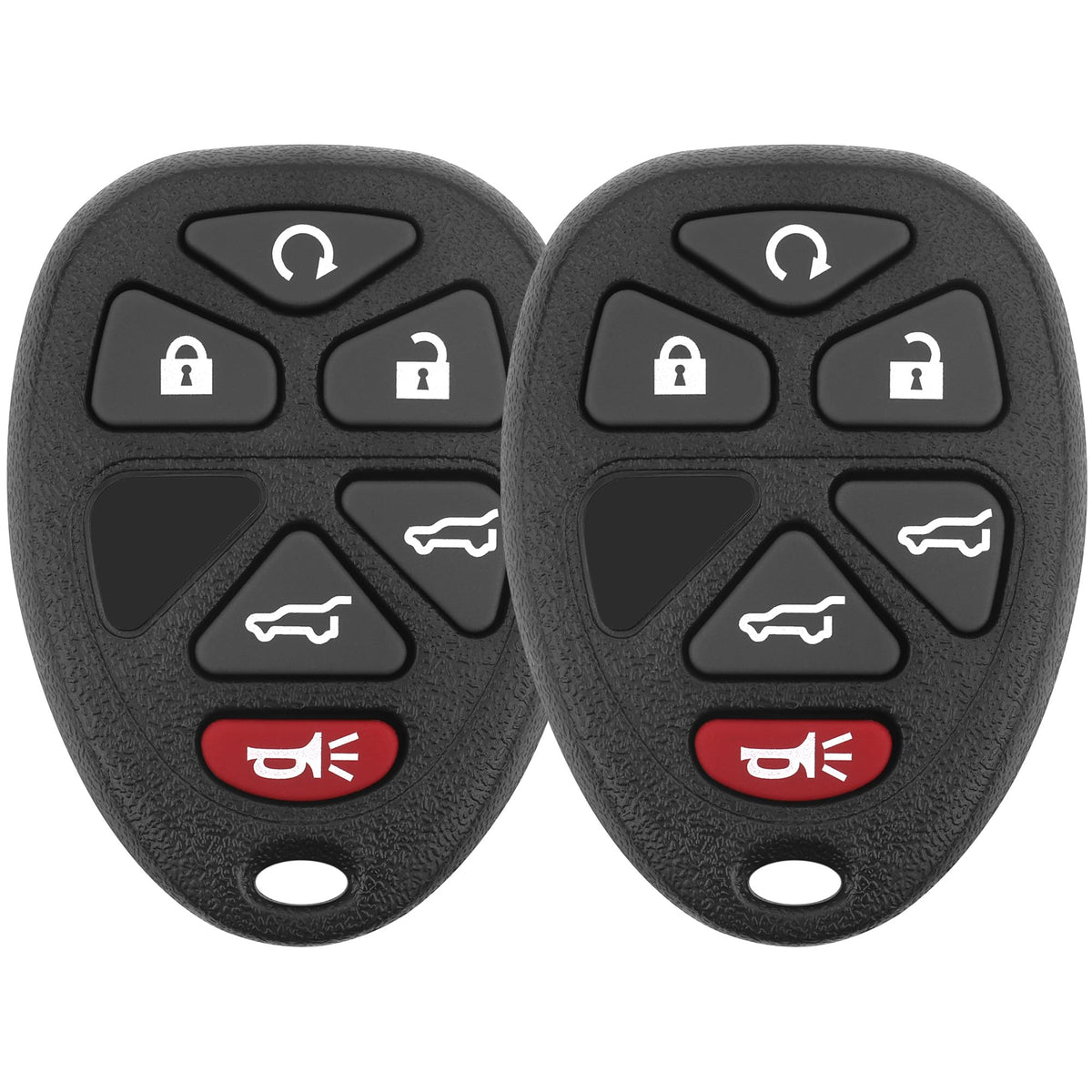 Vurkcy key fob front view with six-button layout for easy operation