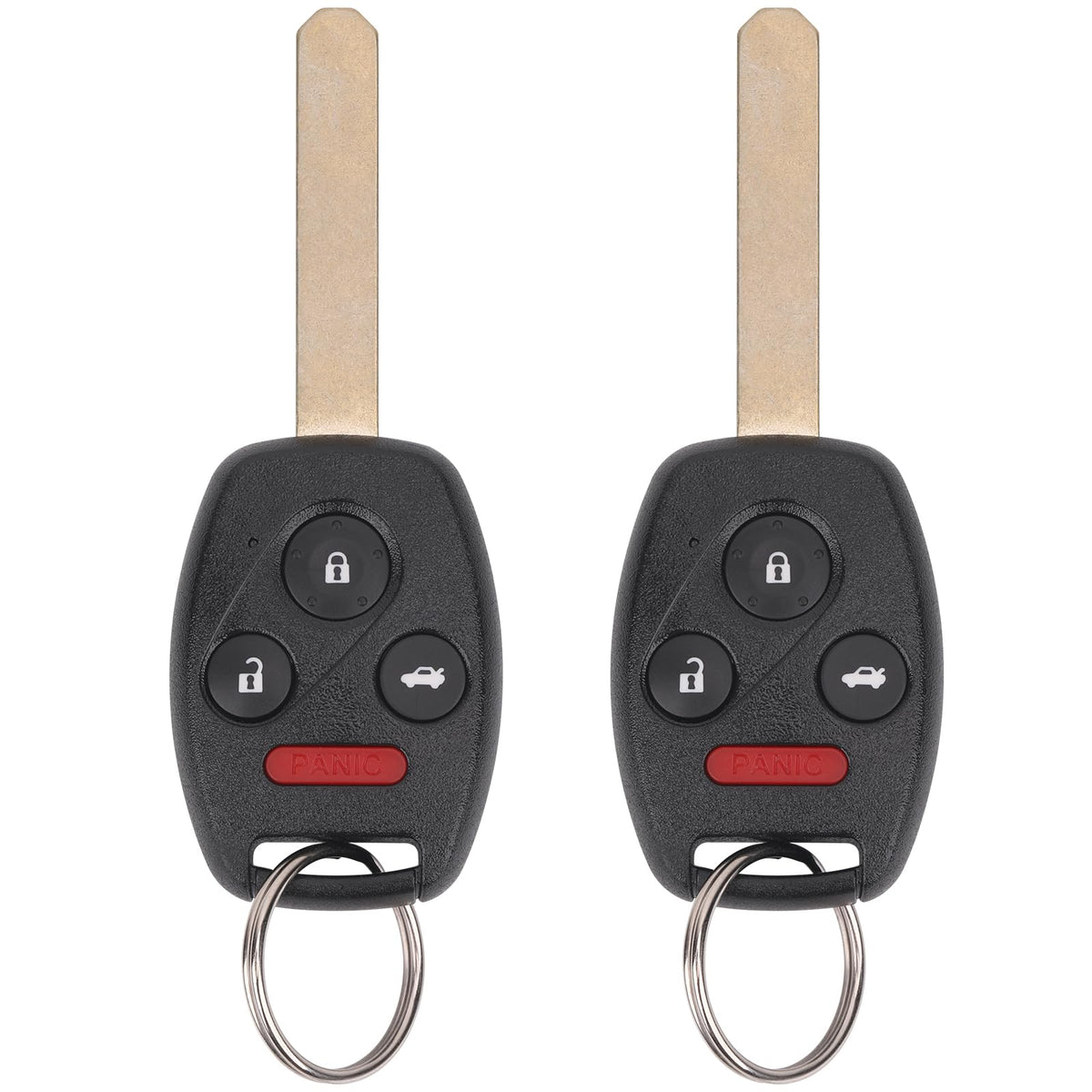 Vurkcy key fob for Honda Accord 2008-2012, front view with button layout for easy replacement