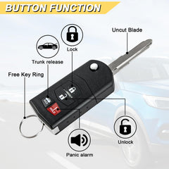 Vurkcy Mazda 6 remote fob replacement with tactile buttons