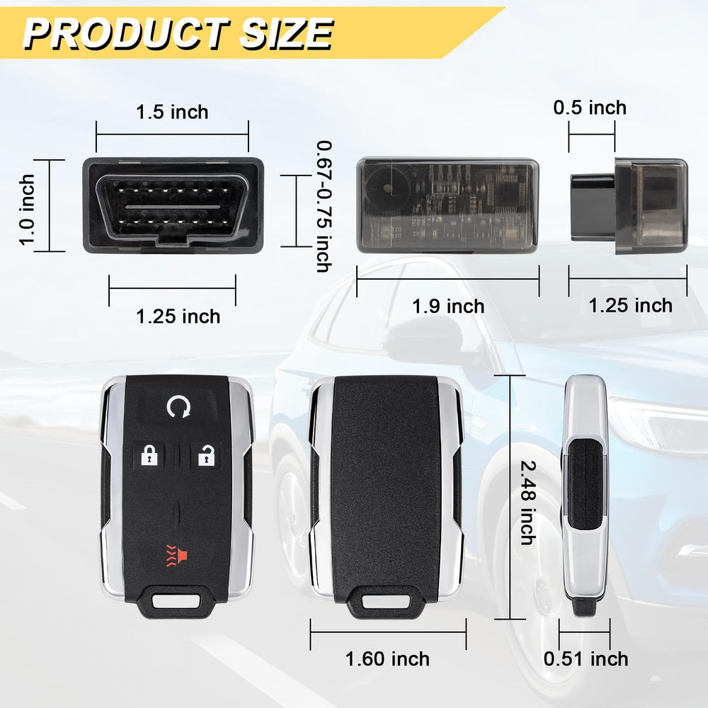 Vurkcy key fob packaging contents including tools and guide