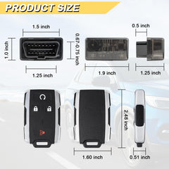 Vurkcy key fob packaging contents including tools and guide