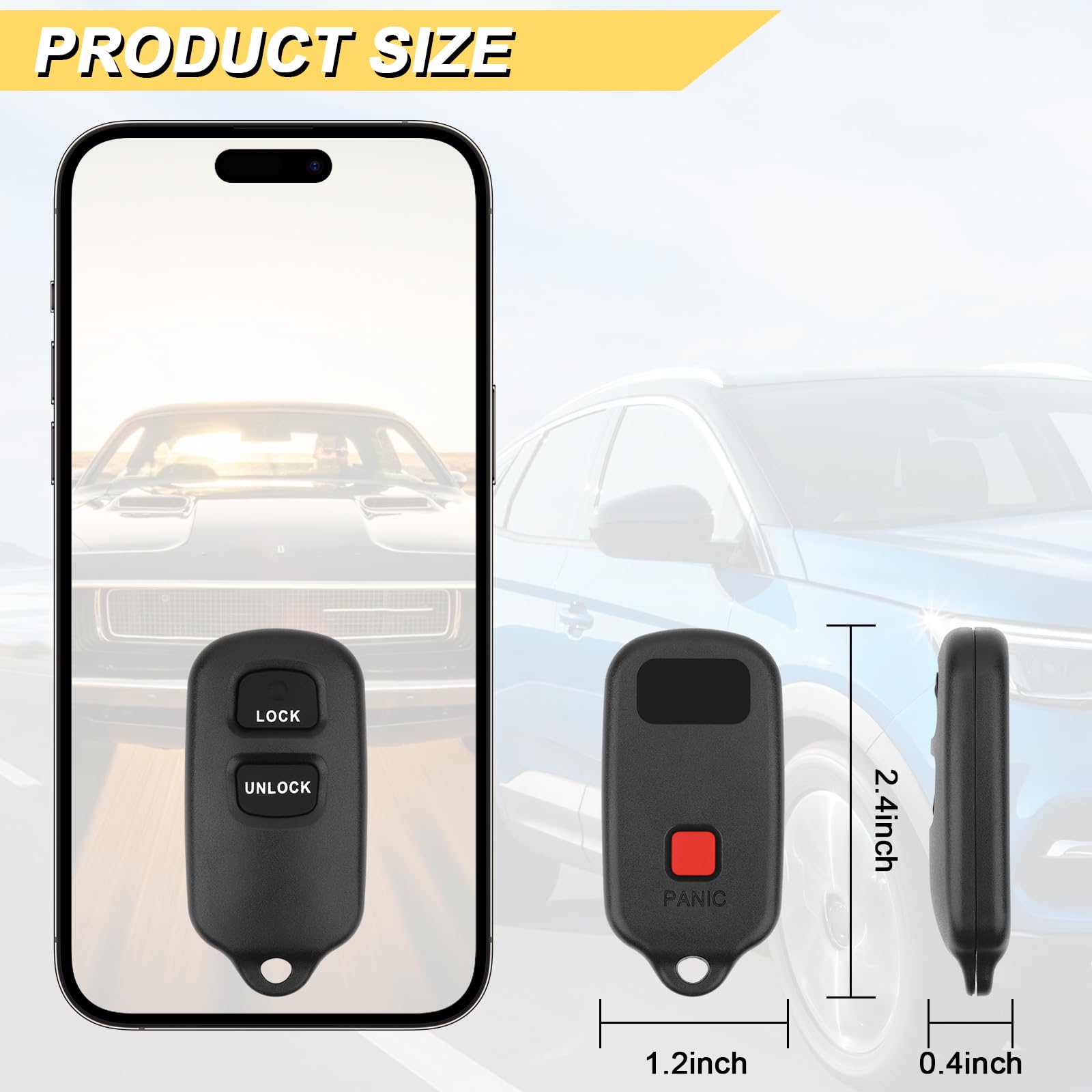 Vurkcy key fob packaging included for ready-to-use kit.