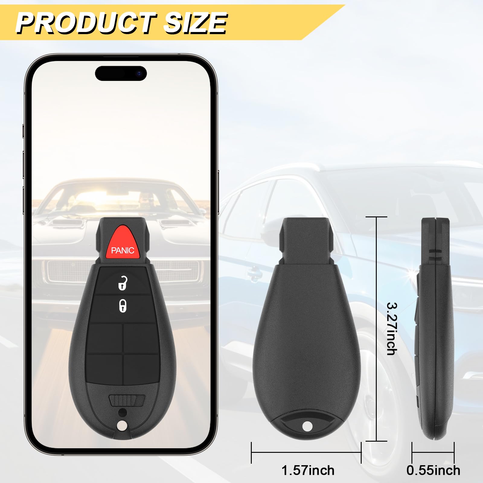 Vurkcy key fob battery preinstalled for ready-to-use replacement.