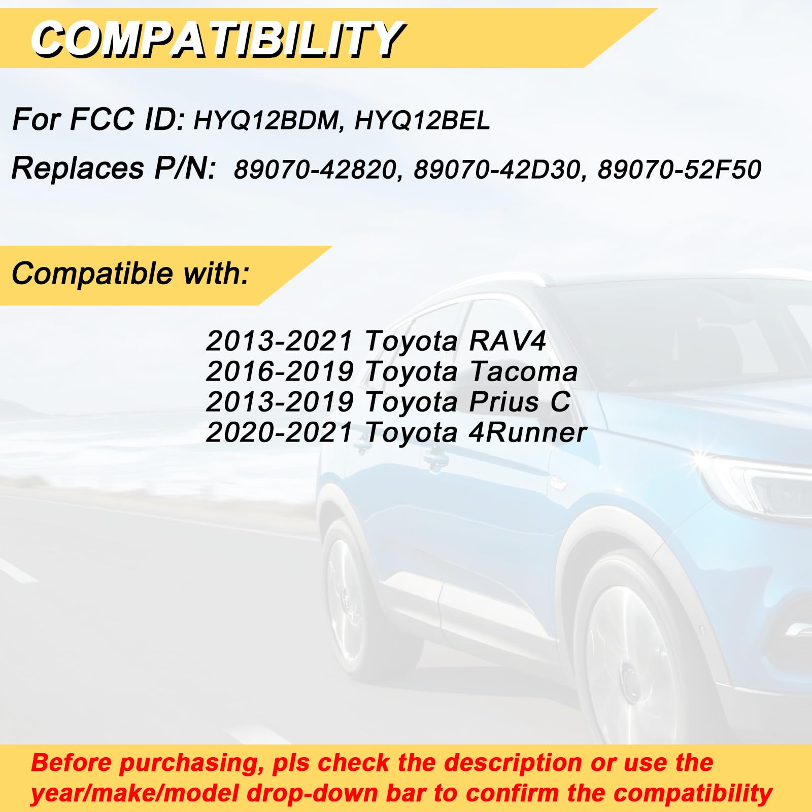 Vurkcy key fob for RAV4 back view shows familiar button layout and tactile feel.
