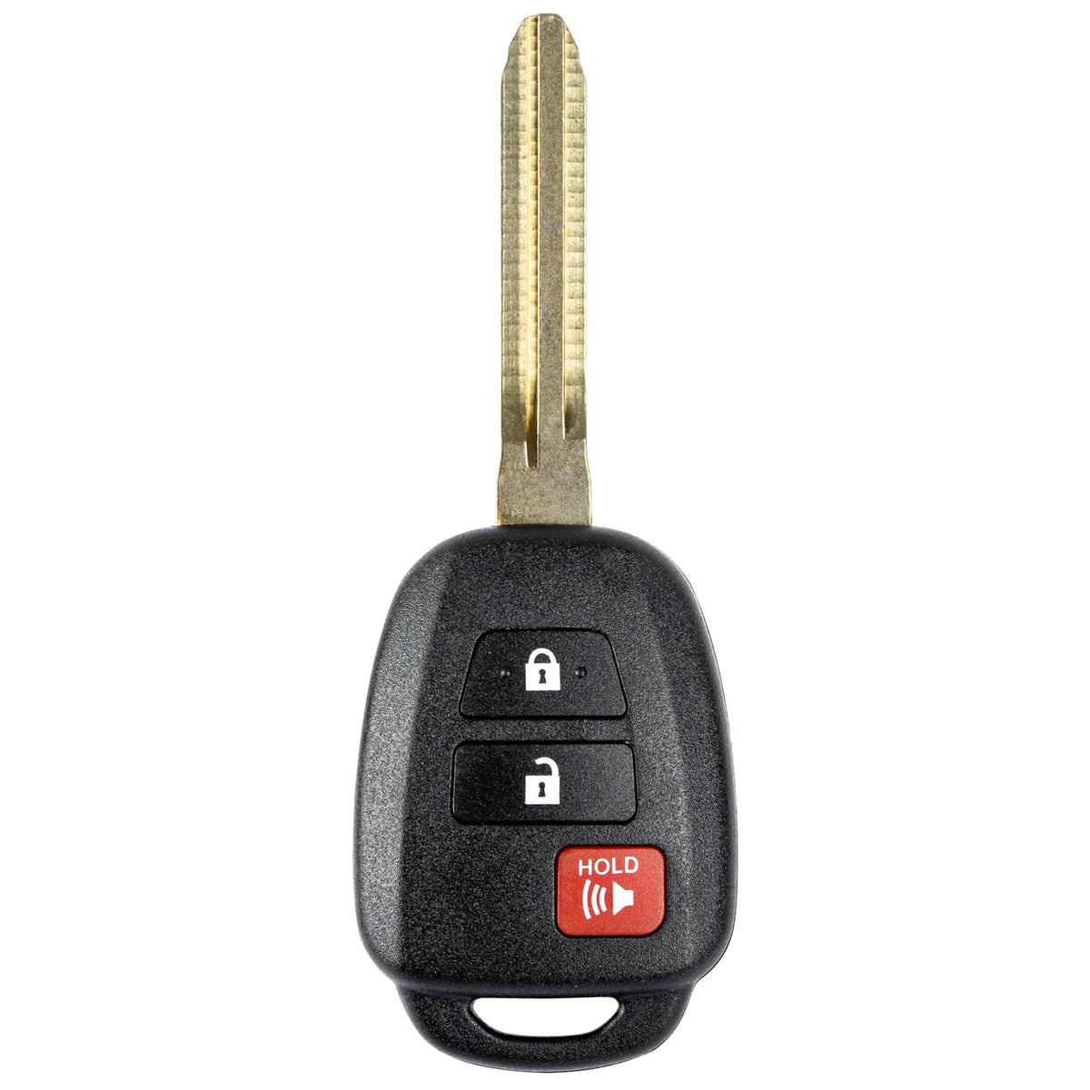 Vurkcy key fob for RAV4 front view with OEM-style buttons for seamless replacement.
