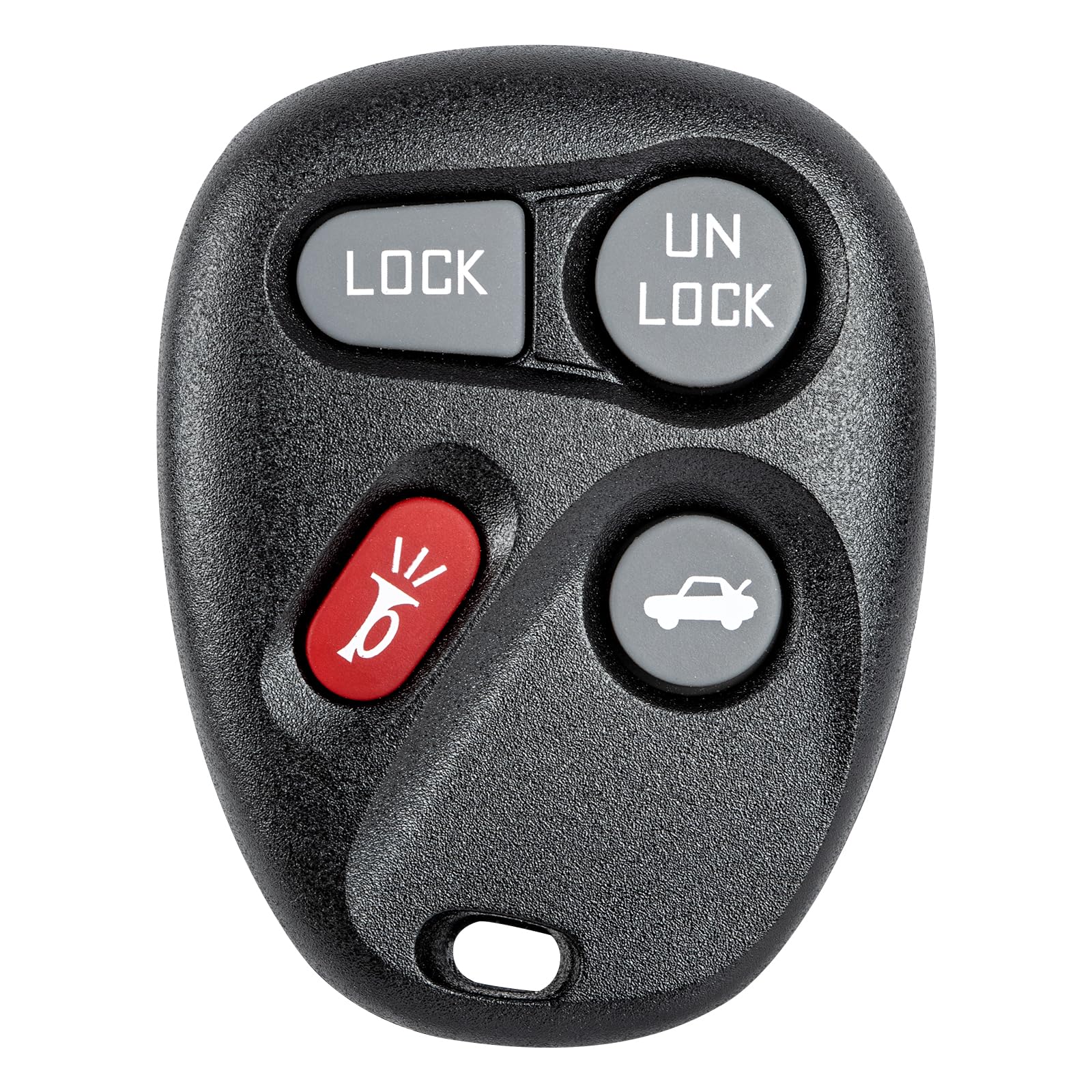 Vurkcy key fob remote with four buttons ready for installation replacement on Chevrolet models