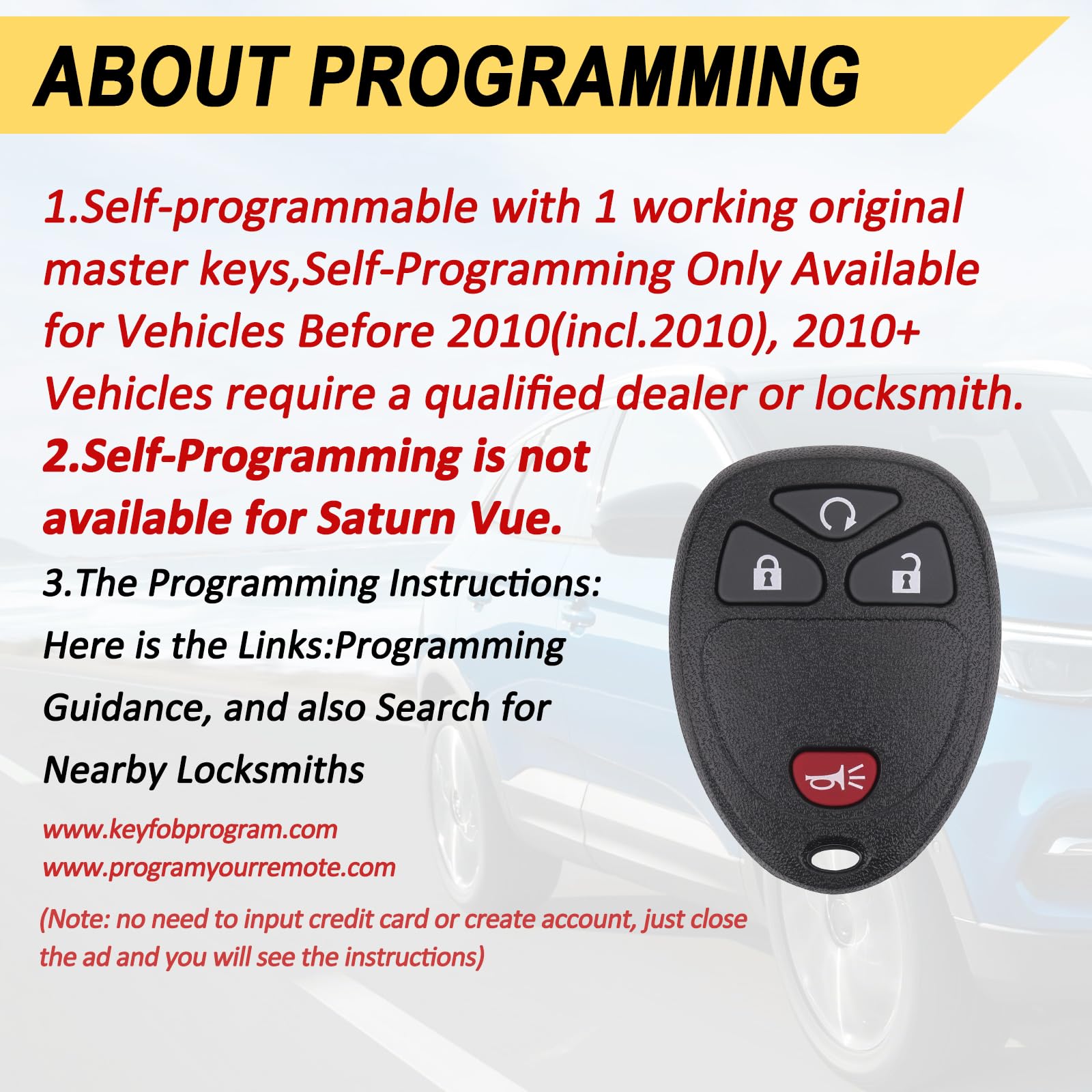 Vurkcy key fob remote back view highlighting compact housing and fit
