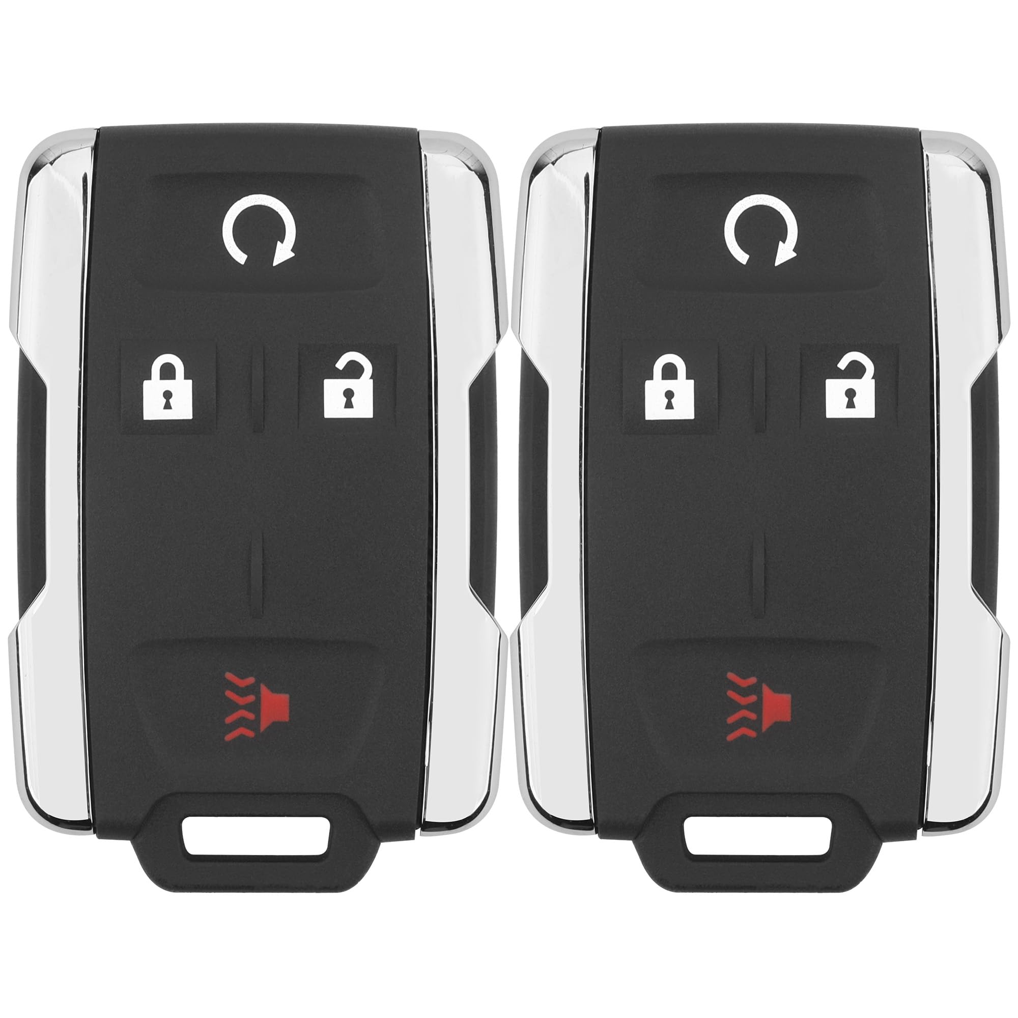 Vurkcy key fob remote front view with four buttons for GM trucks