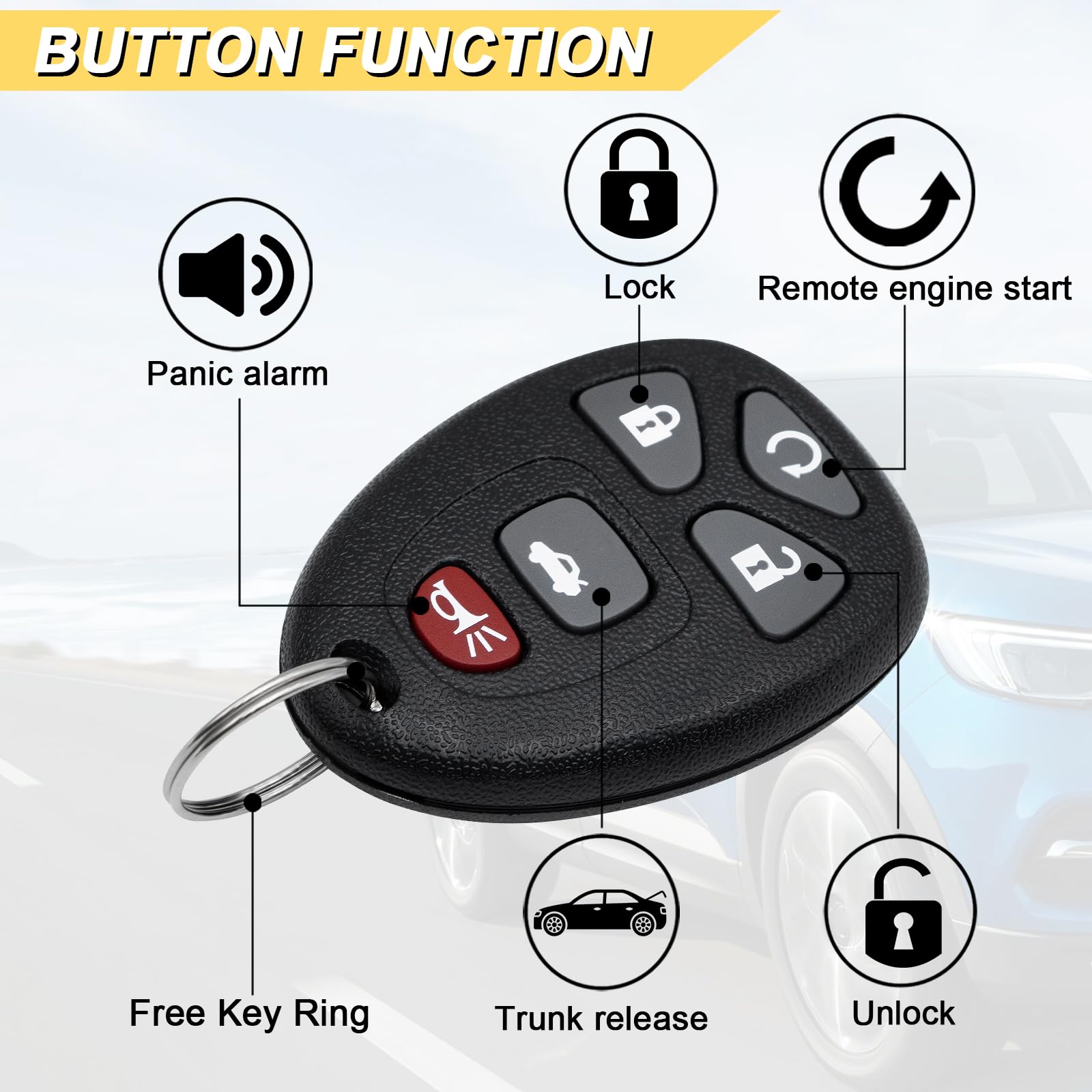 Vurkcy remote start capable fob enables convenient access.