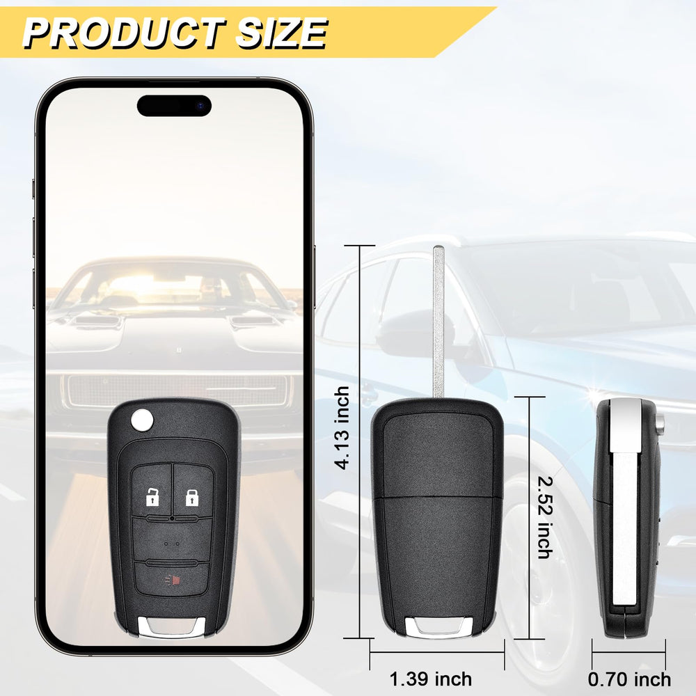 Vurkcy key fob replacement for Chevrolet Sonic remote, compact design, simple programming
