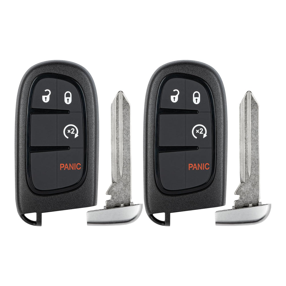 Vurkcy key fob replacement for Dodge Ram with four-button remote layout for easy use
