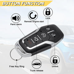 Vurkcy key fob replacement Fusion 2013-2016, shell view with durable construction