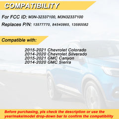 Vurkcy key fob replacement for GMC Sierra remote, durable and compact