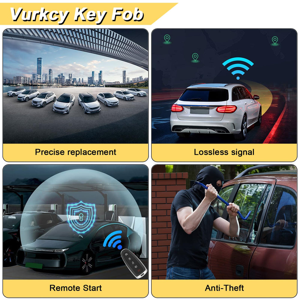 Vurkcy key fob replacement in car-ready state for easy entry