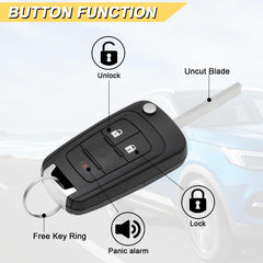 Vurkcy key fob replacement for GMC Terrain side view, durable shell