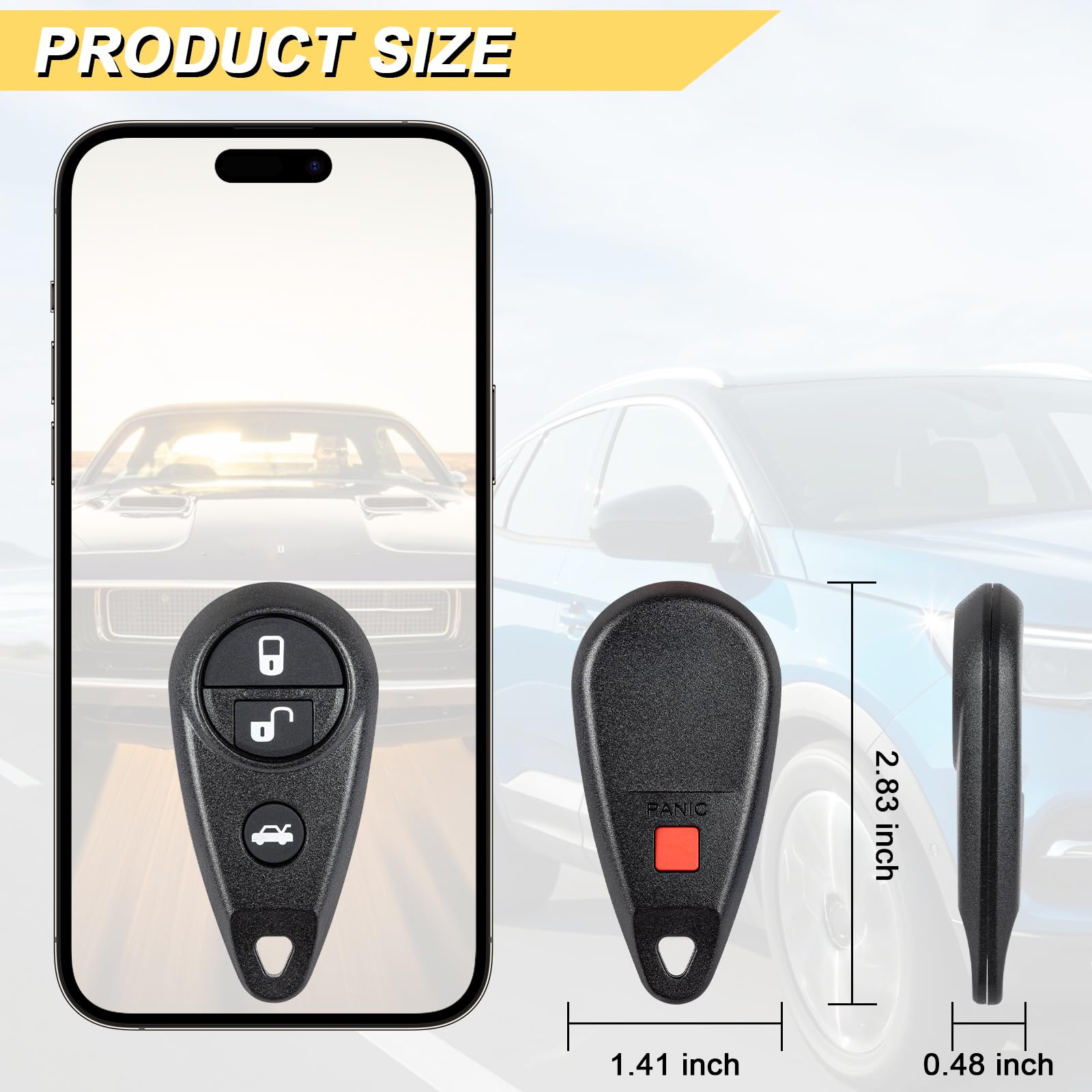 Vurkcy key fob side profile shows compact sturdy design