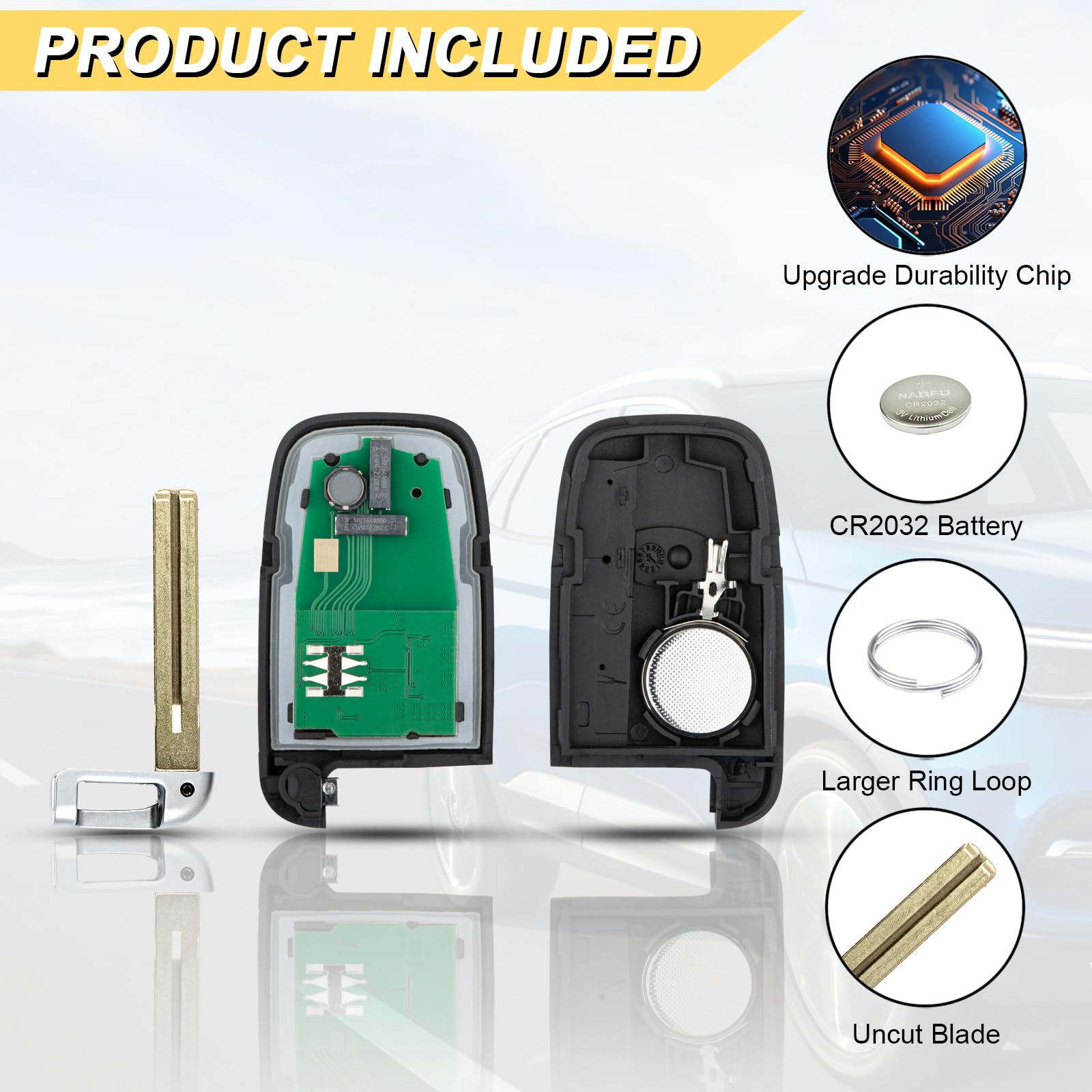 Compact design of Vurkcy SY5HMFNA04 fits standard remotes.