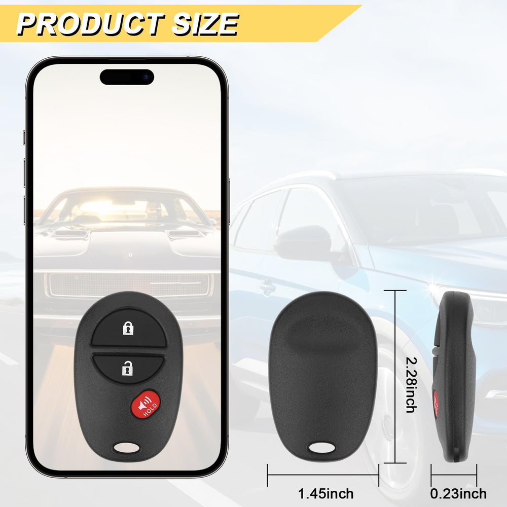Vurkcy key fob for Toyota Tundra compatible replacement remote.