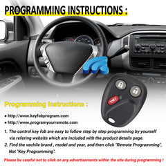 Vurkcy pack of 2 remotes for convenient GM vehicle replacement.