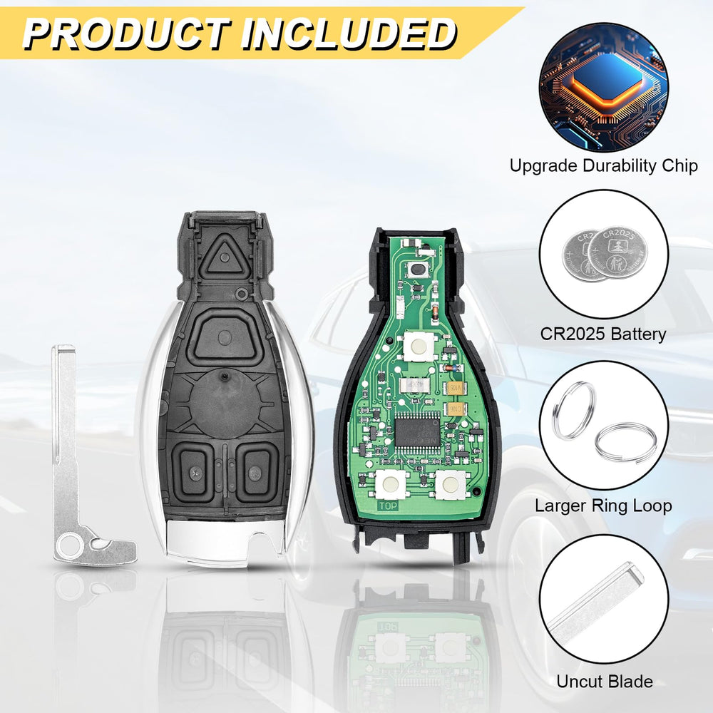 Vurkcy remote compatibility list highlighting compatible Mercedes models and years.