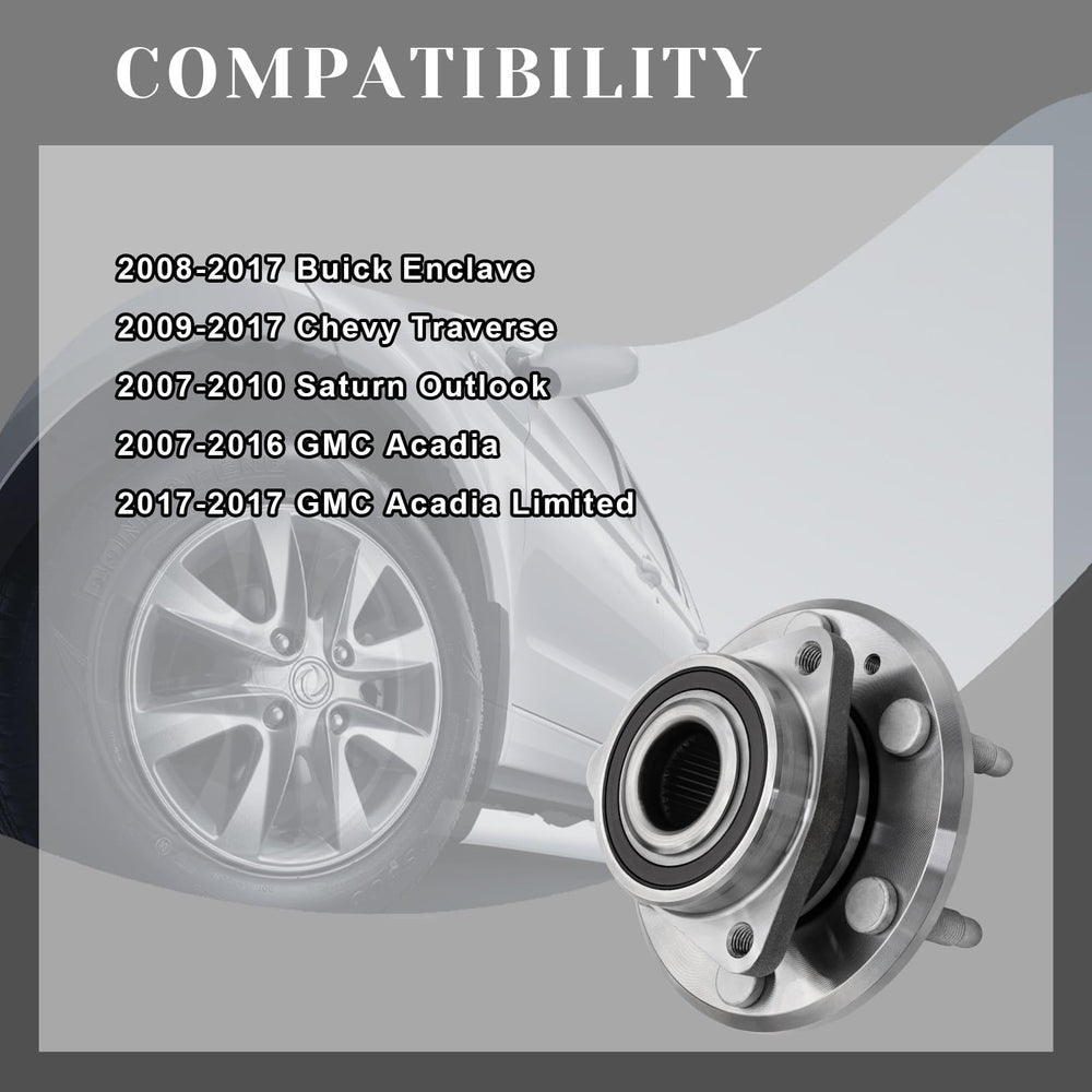 Vurkcy rear wheel bearing hub assembly enhances ride quality and durability.