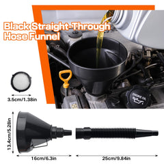 vvag flexible oil funnel kit offers versatile angles for various vehicle tasks.