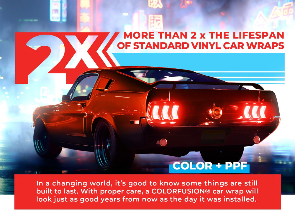 VViViD ColorFusion PPF wet-application hood highlights smooth surface and bubble-free install.