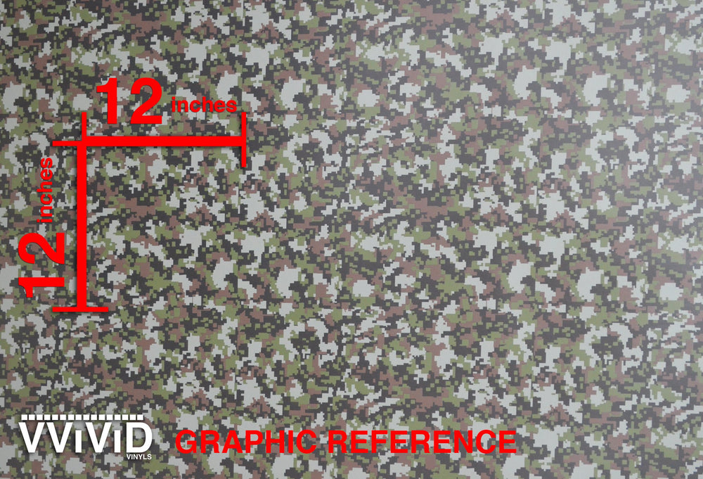 VViViD air-release technology delivers bubble-free finish for a seamless camo look.